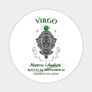 Zodiac Virgo Mantra Magnet